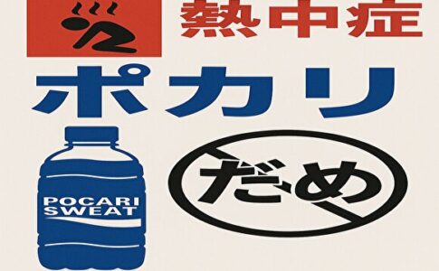 .熱中症　ポカリ.