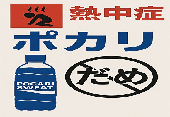 .熱中症　ポカリ.