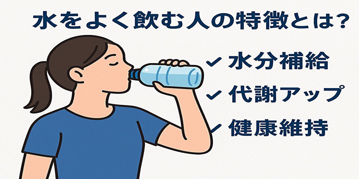 水をよく飲む人の特徴