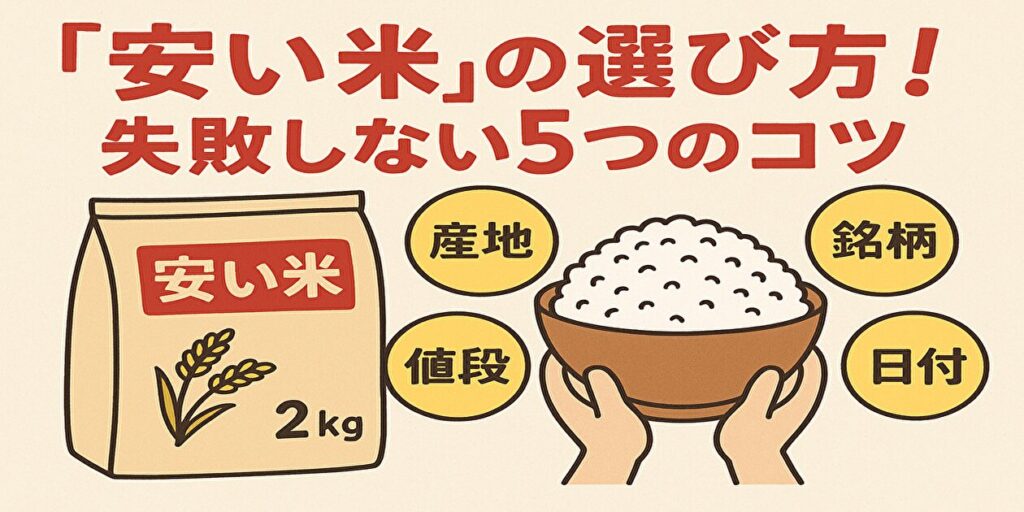 安い米の選び方