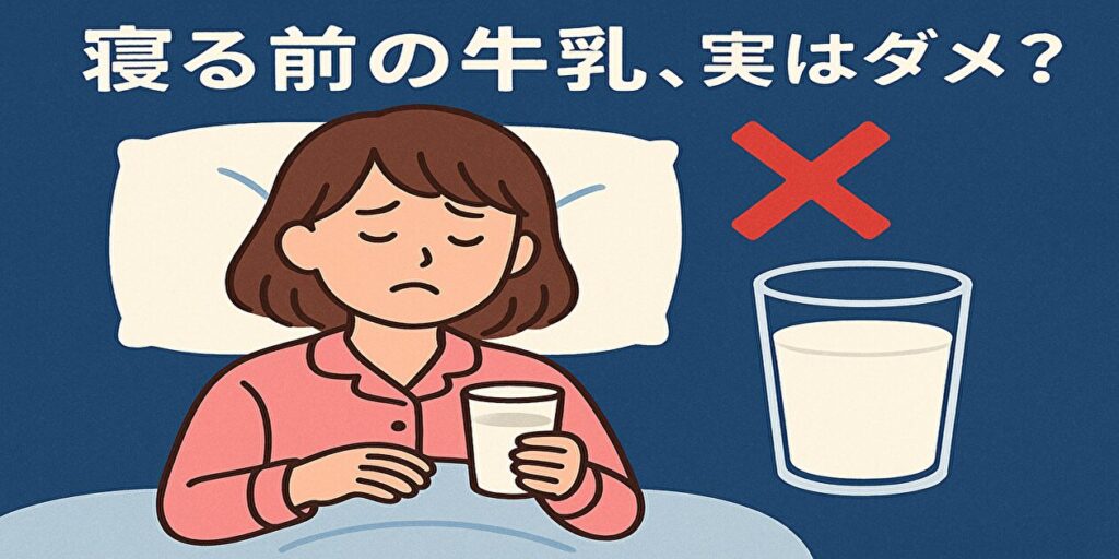 寝る前の牛乳