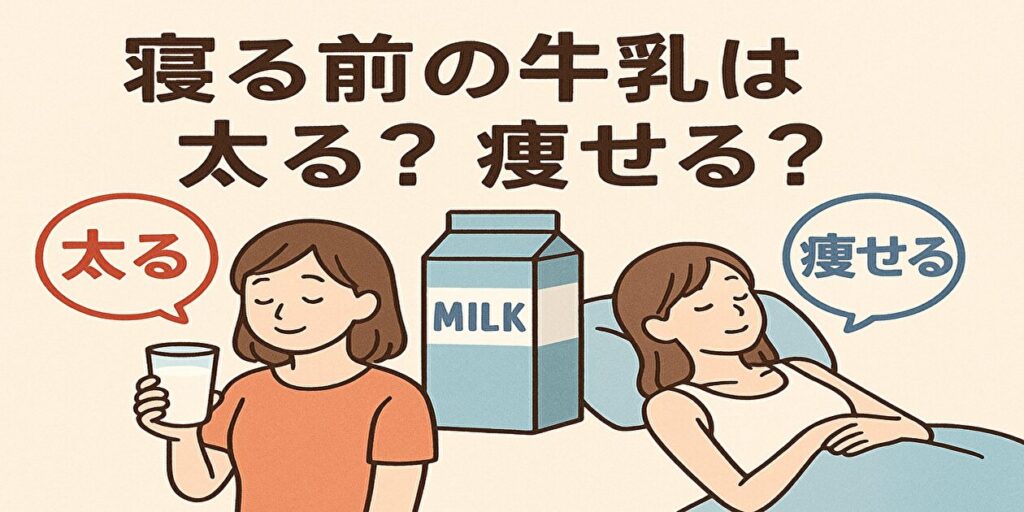 寝る前の牛乳は太る？