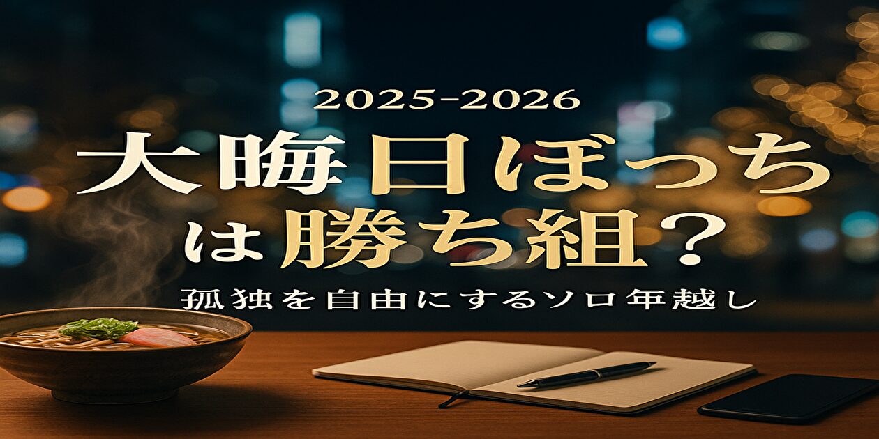 大晦日の一人の過ごし方