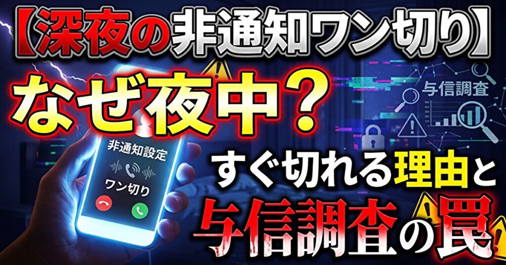 深夜の非通知ワン切り