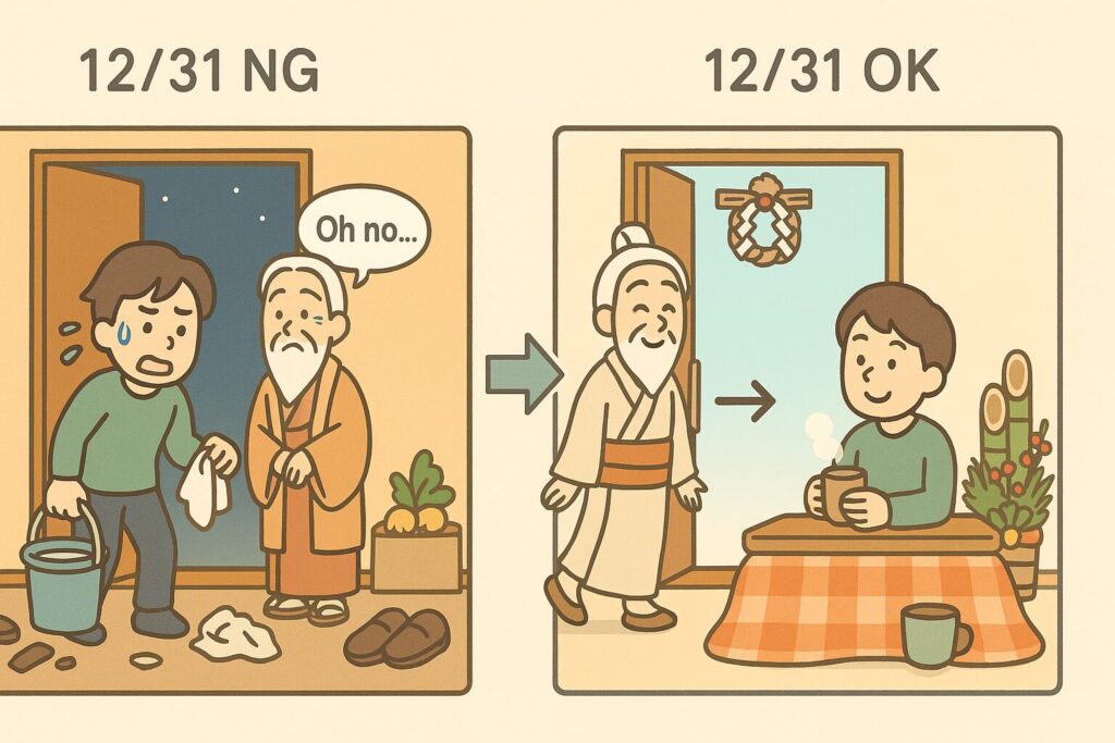 年末大掃除してはいけない日