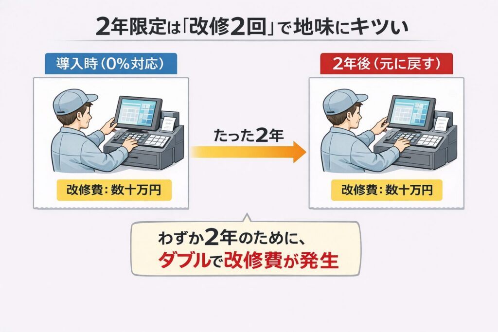 「2年間限定」という時限措置