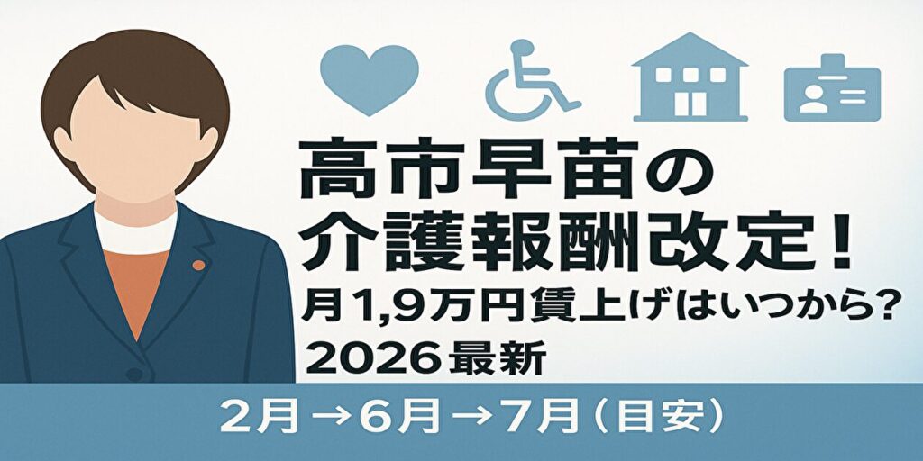 高市早苗 介護報酬改定
