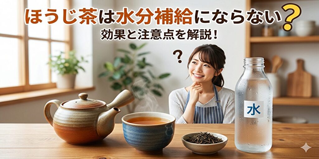 ほうじ茶は水分補給にならない