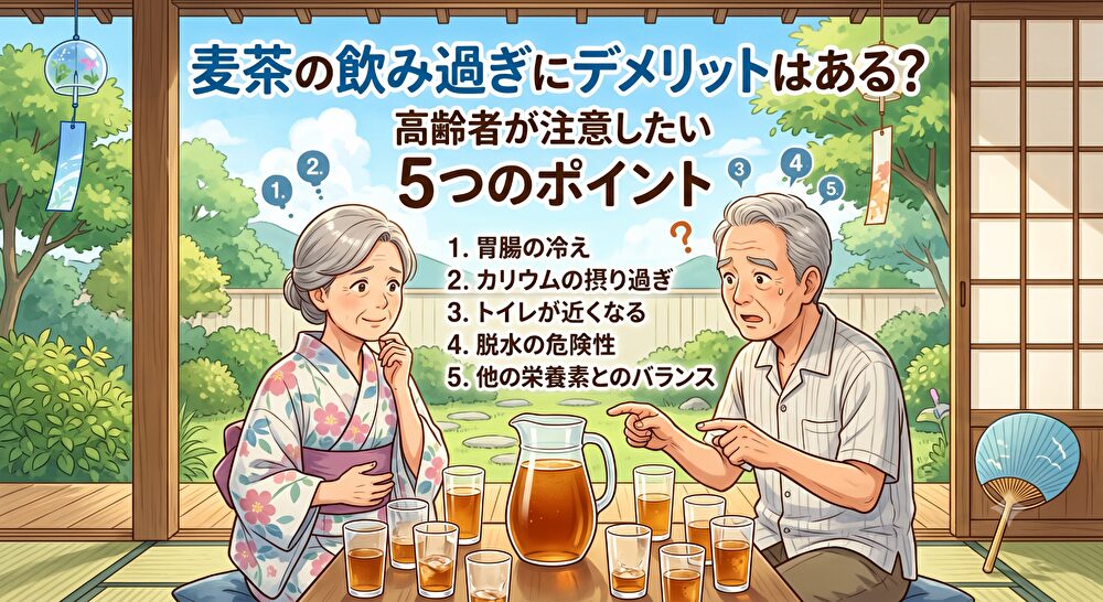 麦茶の飲み過ぎデメリット
