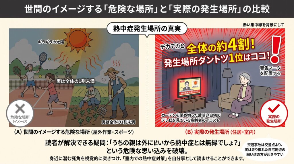 室内でも熱中症になる