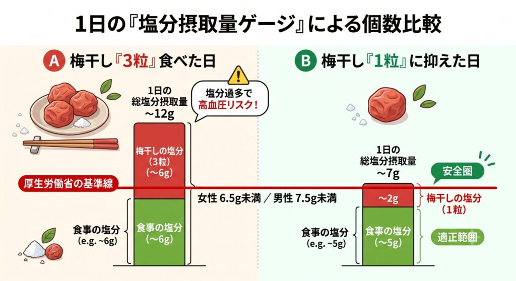 塩分摂取量ゲージ