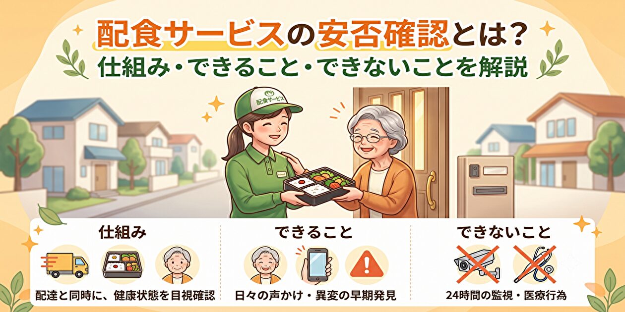 配食サービスと安否確認