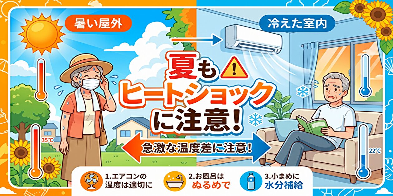 夏もヒートショックに注意