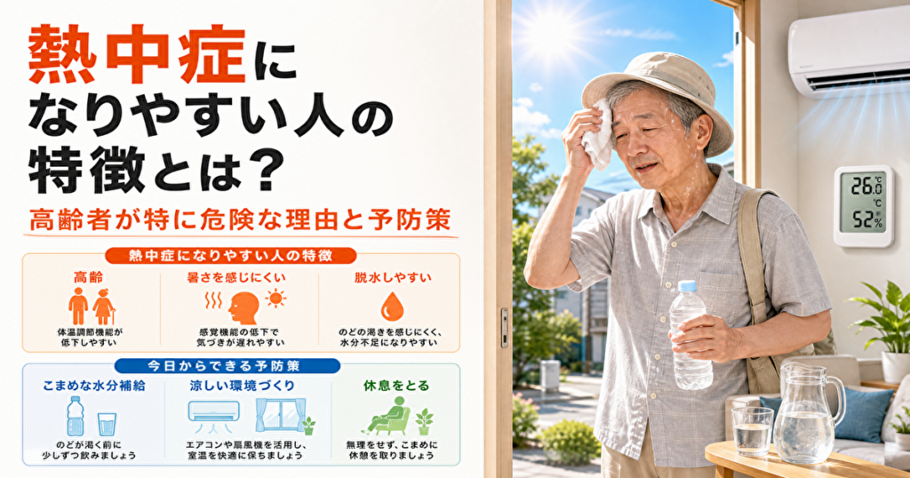 熱中症になりやすい人の特徴