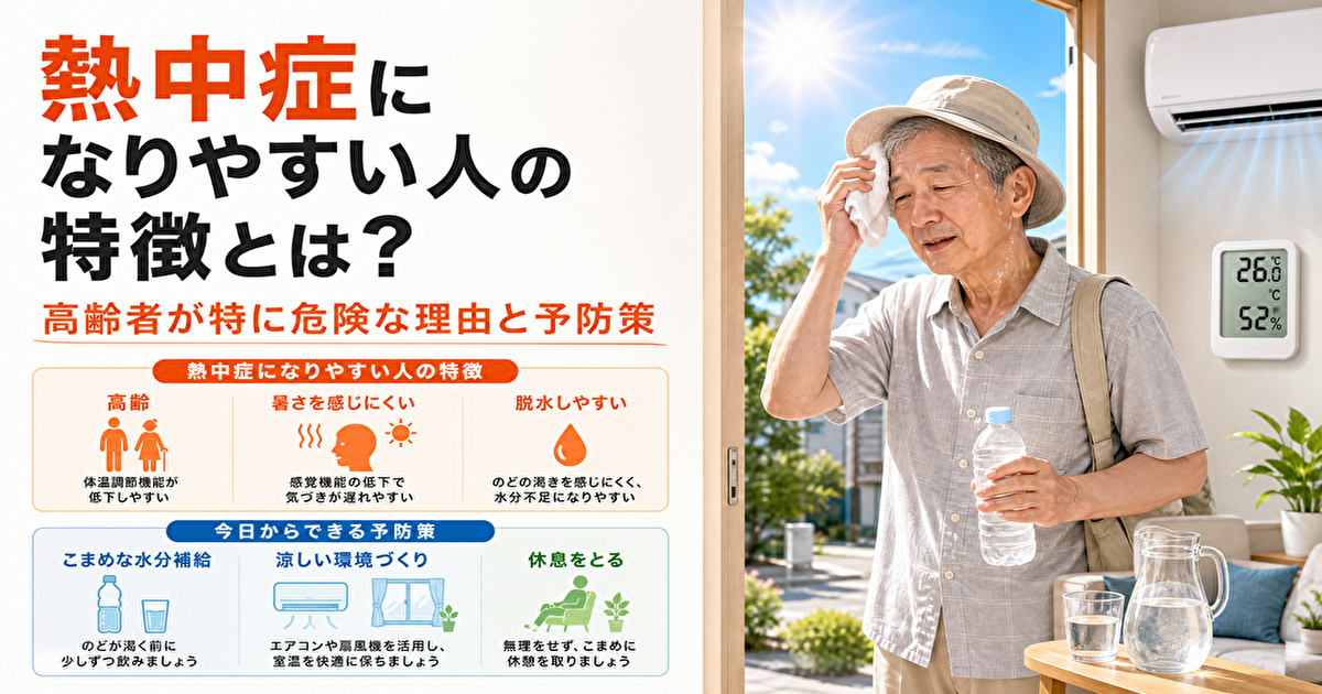 熱中症になりやすい人の特徴