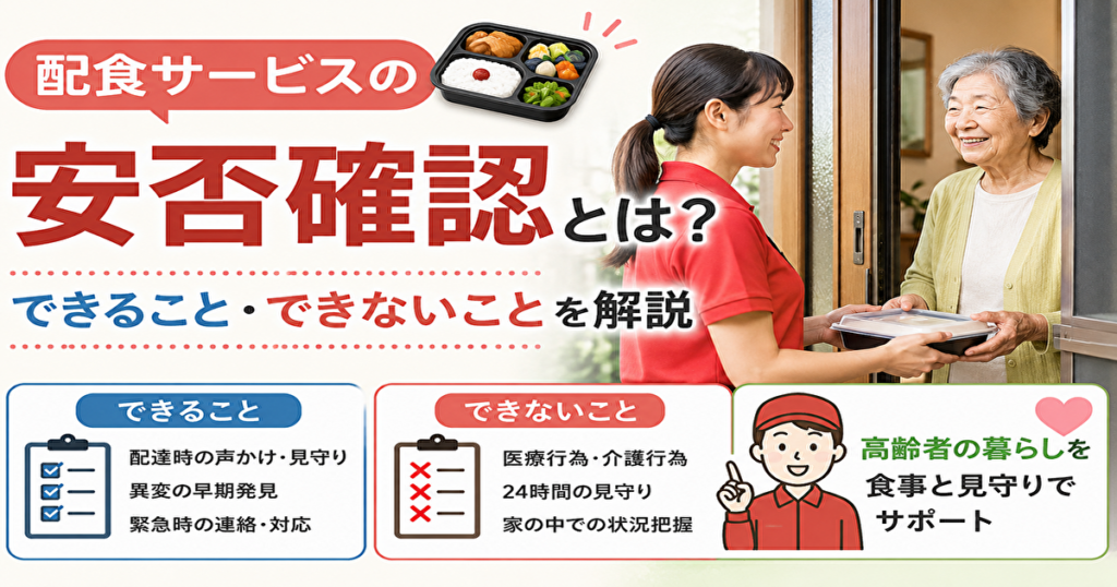 配食サービスと安否確認