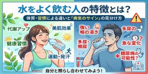 水をよく飲む人の特徴
