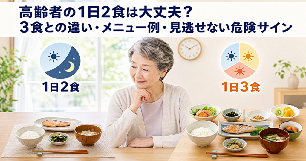 高齢者　1日　2食