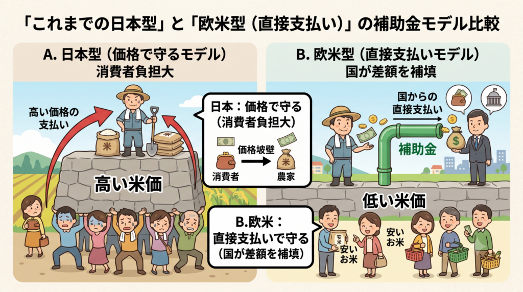 「価格維持」から「直接支払い」へ