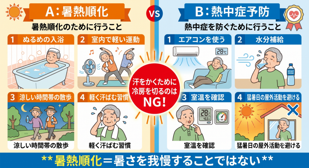 暑熱純化と熱中症対策