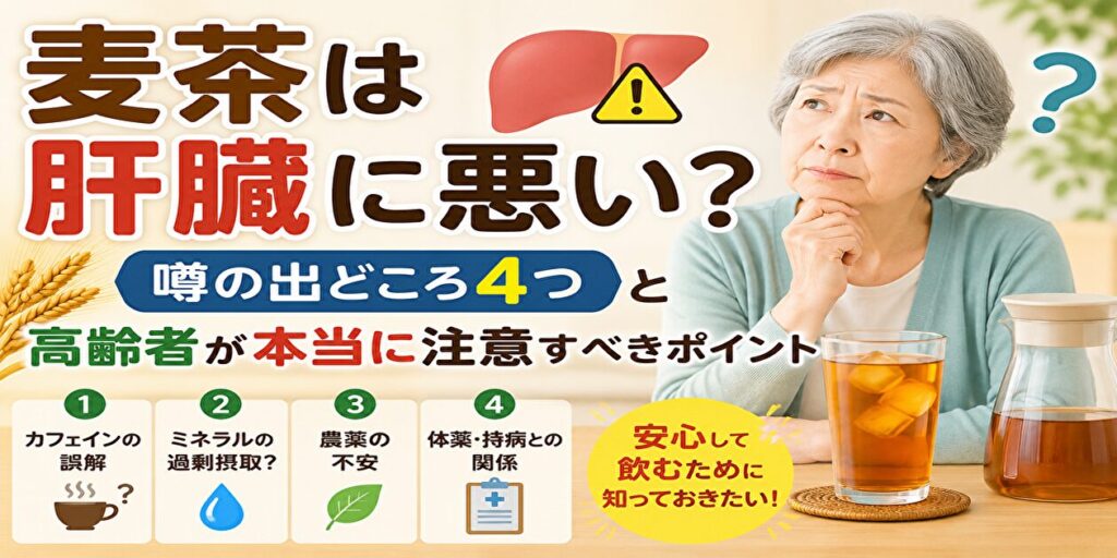 麦茶は肝臓に悪い
