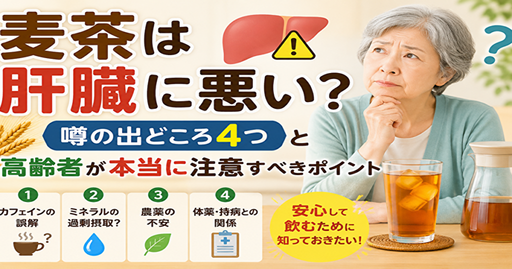 麦茶は肝臓に悪い