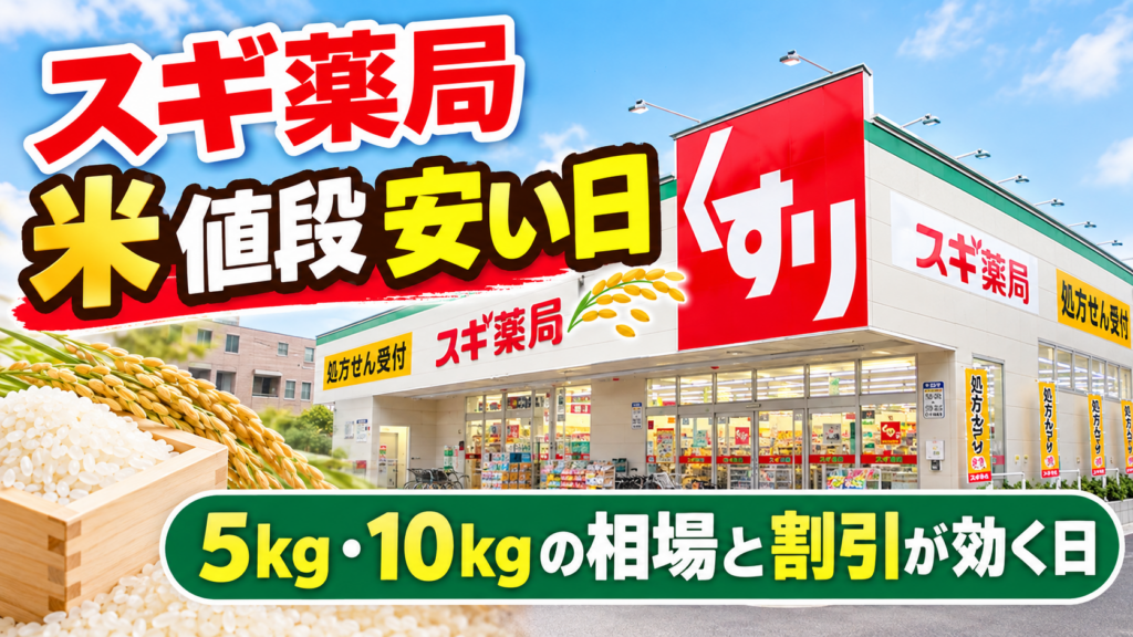 スギ薬局 米 値段 安い日