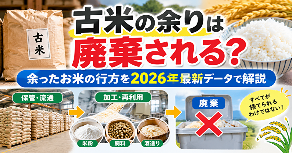 古米の余りは廃棄される