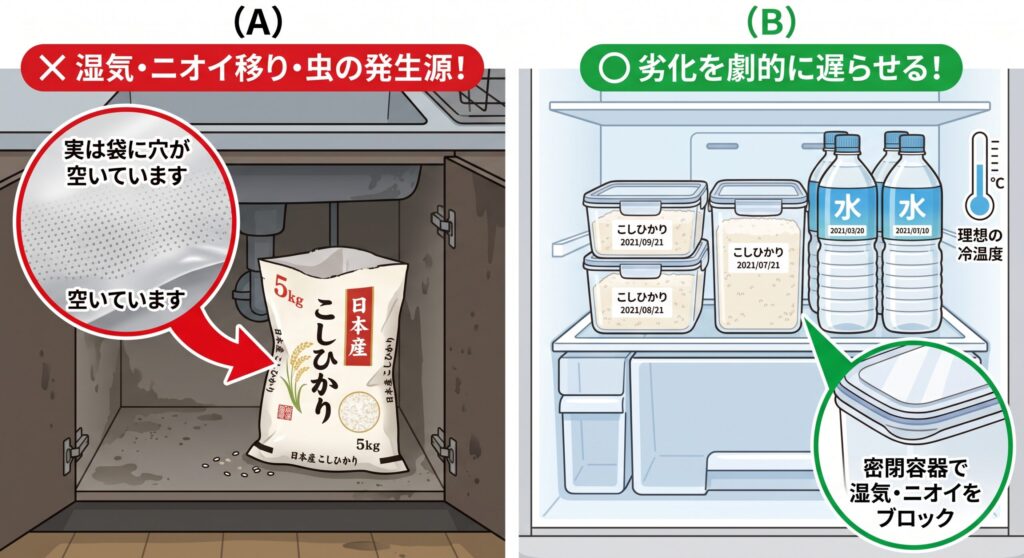 お米の保管方法