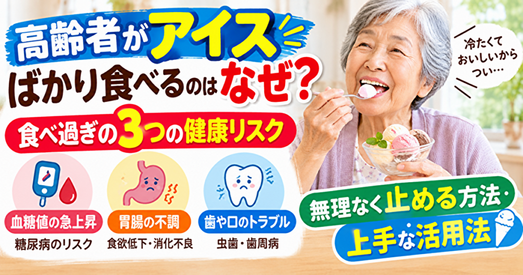 高齢者　アイス